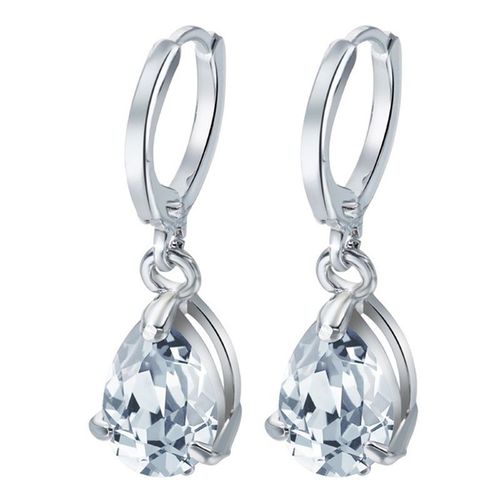 Boucles D'oreilles Goutte D'eau En Cristal Et Argent Pour Femme, Bijoux Glamour, Accessoires, Cadeau Pour Fille, Mode Coréenne Boucle D Oreille Femme Bohème Boucle D?Oreille Femme Argent Piercing Orei