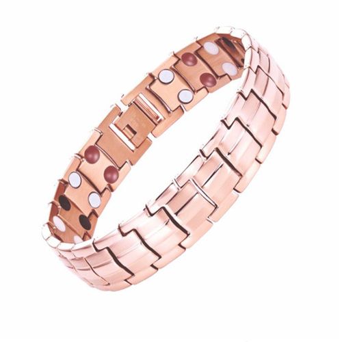 Mode Hip Hop Noir Chaîne Aimant Cuivre Bracelet Pour Hommes Charme Hommes Pierre Naturelle Magnétique Hommes Bracelet Accessoires Hommes Cadeaux