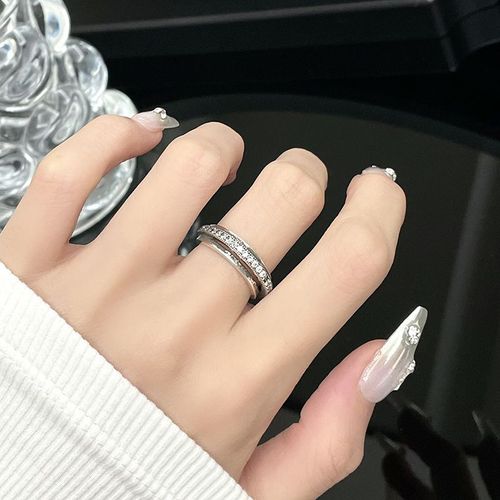 Bague Hip Hop En Métal Léger Pour Hommes Et Femmes, Bijoux De Fête En Boîte De Nuit, Cadeau De Personnalité, Étoile De Croix, Tendance Coréenne, Mode De Luxe, Nouveau