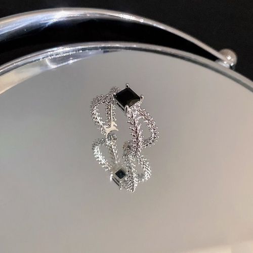 Bague En Argent Rose Avec Fleur Cz Pour Femme, Document Mignon, Doigt Anel Aneis, Bijoux De Fiançailles De Mariage Purs