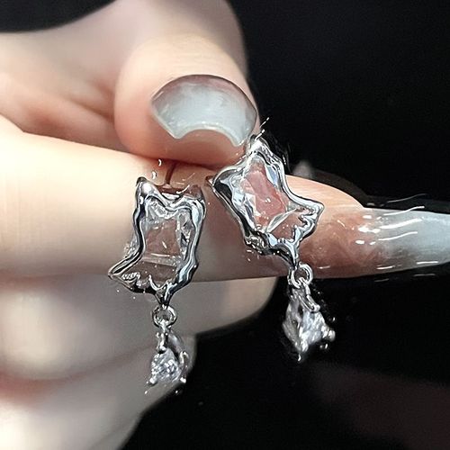 Boucles D'oreilles En Résine Jostar Pour Femmes Et Filles, Bijoux Y2k, Coeur Irrégulier, Lave Papillon, Possède Métal, Vert, Rose, Nouveau, Ins, 2023