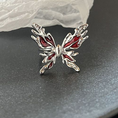 Bague En Métal Irrégulier Avec Pierre Précieuse Punk Pour Femmes Et Hommes, Design De Personnalité, Ouverture En Cristal, Matiques Réglables, Cadeau De Mode, 2023