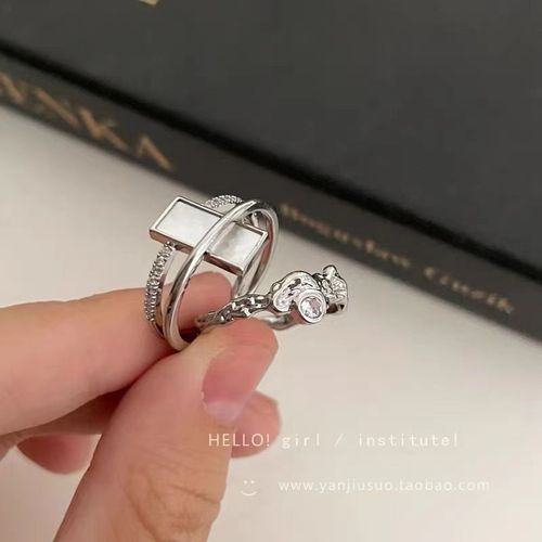 Bague Ouverte Grande Croix Noire Vintage Pour Hommes Et Femmes, Bijoux De Fête, Bague En Métal Chimgothic, Document, 1 Pièce
