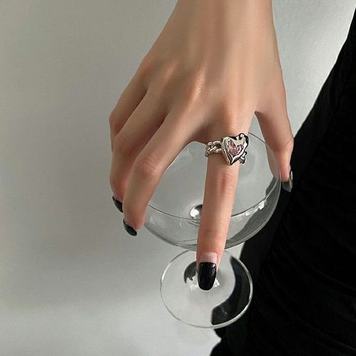 Bague Ouverte Grande Croix Noire Vintage Pour Hommes Et Femmes, Bijoux De Fête, Bague En Métal Chimgothic, Document, 1 Pièce