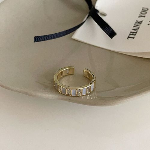 Bague Goutte D'huile De Coeur Blanc Pour Femme, Irrégulier, Pas De Décoloration, Acier Inoxydable, Nouvelle Collection De Bijoux Ouverts Pour Fille