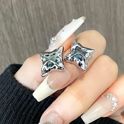 Boucles D'oreilles En Résine Jostar Pour Femmes Et Filles, Bijoux Y2k, Coeur Irrégulier, Lave Papillon, Possède Métal, Vert, Rose, Nouveau, Ins, 2023