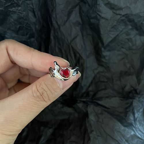 Bagues En Alliage D'argent Avec Perle Noire Pour Hommes Et Femmes, Matiques Punk, Bijoux Vintage Pour Documents, Cadeaux De Fête Des Travailleurs