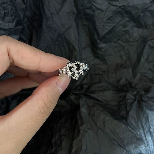 Bagues En Alliage D'argent Avec Perle Noire Pour Hommes Et Femmes, Matiques Punk, Bijoux Vintage Pour Documents, Cadeaux De Fête Des Travailleurs