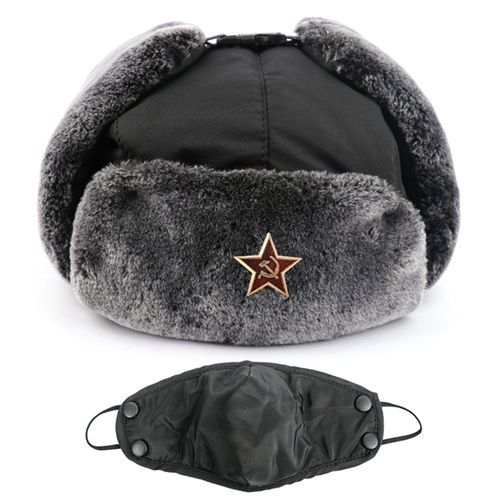 Chapeau De Motard En Tissu Doux Épaissi Pour Hommes, Capuche Complète Coupe-Vent, Oreillette, Extérieur, Moto, Hiver