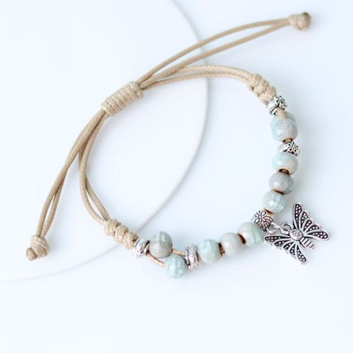 Bracelet Papillon En Céramique Frais D'été, Perles De Craquelage De Glace, Ulfaite À La Main Bricolage, Taobao