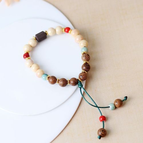 Bracelet National De Coude De Vent, Perles En Céramique, Ulfaite À La Main, Bijoux De Ficelle De Main De Porcelaine, Couples Et Amis, Vente En Gros, Nouveau, 2023