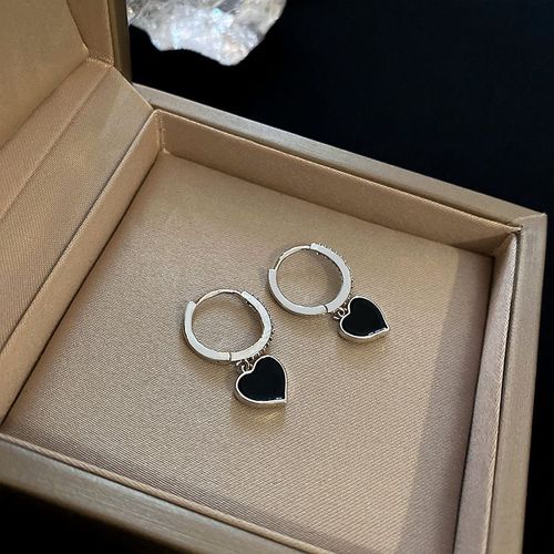 Fnio-Petites Boucles D'oreilles En Métal Pour Femme, Bijoux En Forme De C¿Ur, Pendentif, Piercing, Tendance, Mode Coréenne