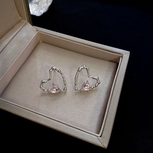 Fnio-Petites Boucles D'oreilles En Métal Pour Femme, Bijoux En Forme De C¿Ur, Pendentif, Piercing, Tendance, Mode Coréenne
