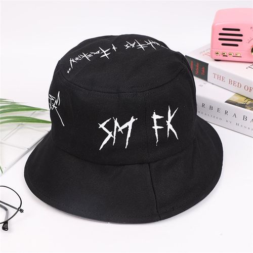 Chapeau De Soleil Unisexe En Patchwork Graffiti, Broderie Anti-Uv, Chapeau De Poisson Pliable, Cadeau D'anniversaire, Cadeau De La Journée De Léon, Eig88