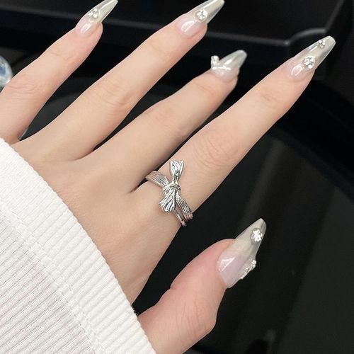 Bague Étoile En Opale, Croix Irrégulière, Anneau Étoile En Pierre Naturelle Pour Femmes Et Hommes, Bague De Couple En Pierre De Lune Géométrique, Bijoux Unisexe
