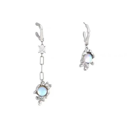 Boucles D'oreilles Punk En Argent 2023 Pour Femmes Et Filles, Métal, Barbelé, Fleur De Rose, Pierre Naturelle, Goutte, Géométrique, Fête, Bijoux, Nouveau, 925