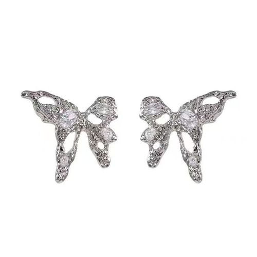 Boucles D'oreilles Punk En Argent 2023 Pour Femmes Et Filles, Métal, Barbelé, Fleur De Rose, Pierre Naturelle, Goutte, Géométrique, Fête, Bijoux, Nouveau, 925
