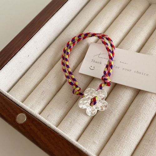 Bracelet En Ultissée Colorée Pour Femme, Métal Irrégulier, Coeur D'amour, Fleur, Charme Ethnique Vintage, Esthétique, Bijoux De Mode Coréens