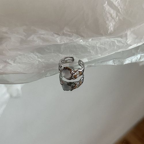Bague Ovale Vintage Pour Femmes, Couleur Argent, Rouge, Tendance, Pierre Naturelle Irrégulière, Luxe, Bijoux Esthétique, Cadeau, Y2k