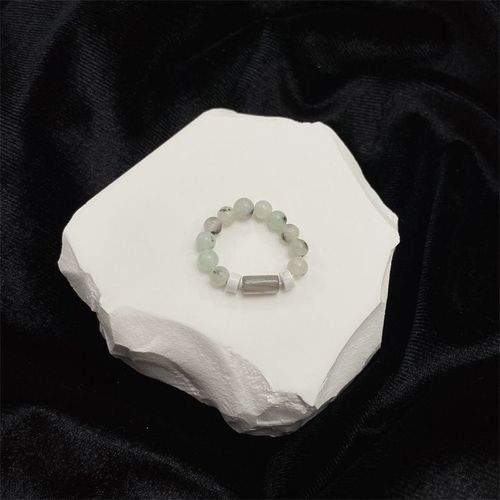 Bagues En Cristal Naturel De Style Chinois Pour Femmes, Anneau En Pierre De Lune, Quartz Rose, Vintage, Bijoux Cadeau