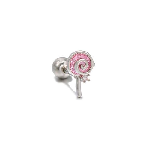 Boucles D'oreilles En Acier Inoxydable Pour Femme Et Fille, Bijoux En Forme De C¿Ur, D'ours, Rose, Violet, Cool, Piercing Cartilage, Nouvelle Collection