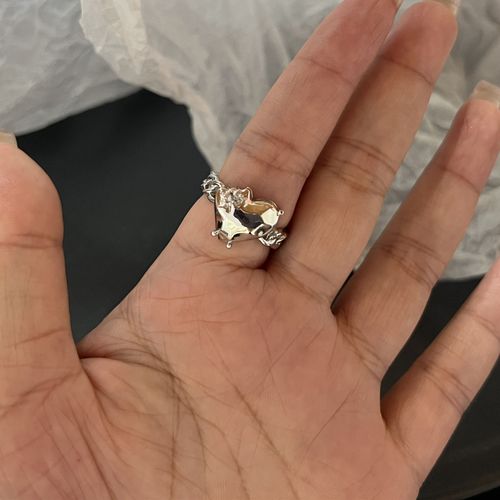 Bague Ouverte Épine Pour Femme, Amour Rouge Du Vent Froid, Bijoux De Fête Personnalisés, Cadeau Pour Femme, Contre-Indiqué, Nouveau
