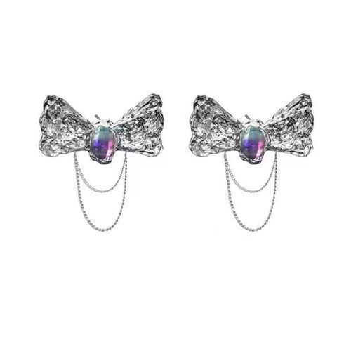 Boucles D'oreilles Vintage Pour Egirl Grunge, Bijoux Esthétiques, Coeur De Pêche, Pierre Rose Violette, Aucun Pendentif Goth Harajuku, Mariage Y2k