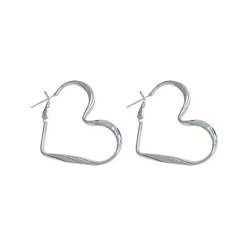 Boucles D'oreilles Vintage Pour Egirl Grunge, Bijoux Esthétiques, Coeur De Pêche, Pierre Rose Violette, Aucun Pendentif Goth Harajuku, Mariage Y2k
