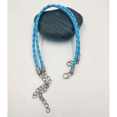 Bracelet En Cuir Tressé Multicolore Pour Hommes Et Femmes, Fermoir À Homard, Nouvelle Mode, Pour La Fabrication De Bijoux