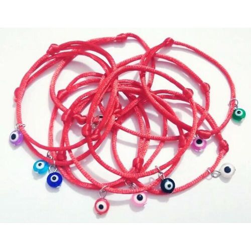 Bracelet De Protection Pour Hommes Et Femmes, 20 Pièces, Fait À La Main, Rouge Mauvais ¿Il, Perle Mauvais ¿Il, Porte-Bonheur, Breloque, Ajusta