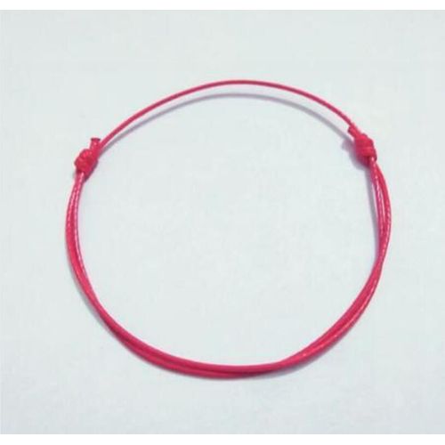 Bracelet Porte-Bonheur En Cuir Pour Hommes Et Femmes, 1 Pièce, Mélange Rouge Et Bleu, Ficelle, Protection, Breloque, Bijoux Porte-Bonheur