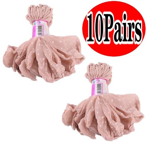 Chaussettes D'été À Pointe Ondulée Pour Femmes, 10 Paires, Courtes, Transparentes, Fines, En Soie, Lisses, Antidérapantes, Adaptées