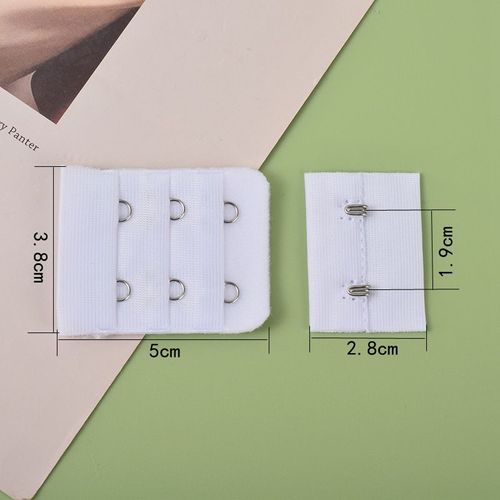 Boucle D'extension De Soutien-Gorge En Acier Inoxydable, 2/4/6 Paires, 3 Rangées De 2 Boutons, Sous-Vêtements Pour Femmes, Crochets D'extension De Soutien-Gorge