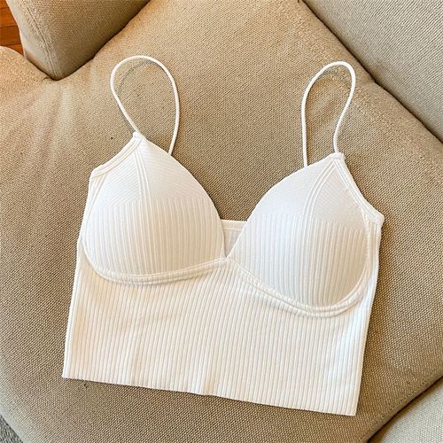 Soutien-Gorge À Col En V Pour Femme, Beauté Française, Dos, Sous-Vêtements, Section Mince Avec Coussin De Poitrine, Fronde, Rond, Sans Anneau En Acier, Soutien-Gorge Respirant