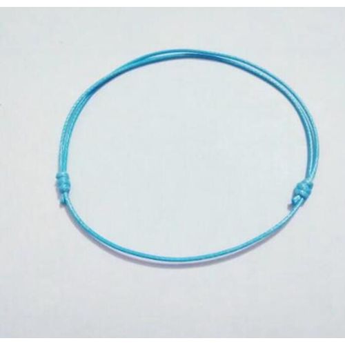Bracelet Porte-Bonheur En Cuir Pour Hommes Et Femmes, 1 Pièce, Mélange Rouge Et Bleu, Ficelle, Protection, Breloque, Bijoux Porte-Bonheur
