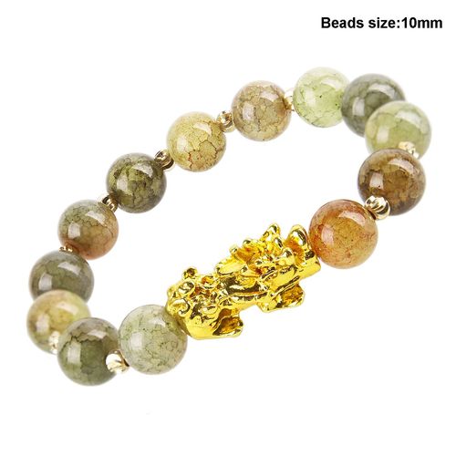 Pixiu-Bracelet En Pierre Naturelle Pour Hommes Et Femmes, Feng Shui Chinois, Obsidienne Pi Xiu, Richesse, Bonne Chance