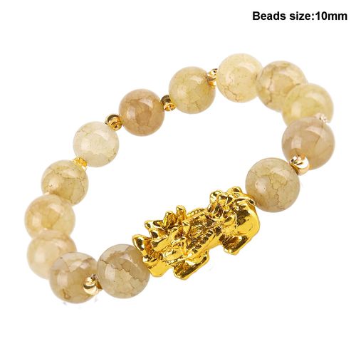 Pixiu-Bracelet En Pierre Naturelle Pour Hommes Et Femmes, Feng Shui Chinois, Obsidienne Pi Xiu, Richesse, Bonne Chance