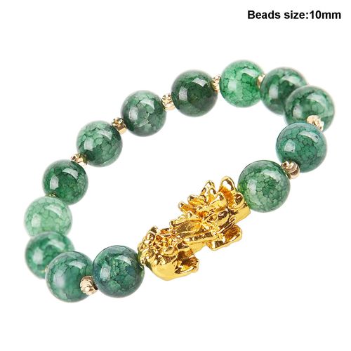 Pixiu-Bracelet En Pierre Naturelle Pour Hommes Et Femmes, Feng Shui Chinois, Obsidienne Pi Xiu, Richesse, Bonne Chance