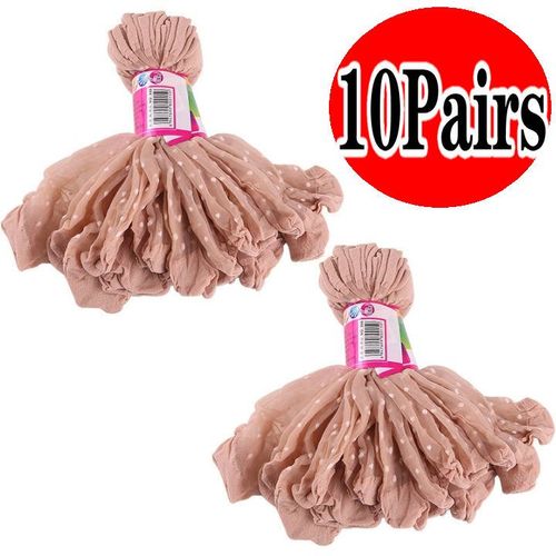 Chaussettes D'été À Pointe Ondulée Pour Femmes, 10 Paires, Courtes, Transparentes, Fines, En Soie, Lisses, Antidérapantes, Adaptées