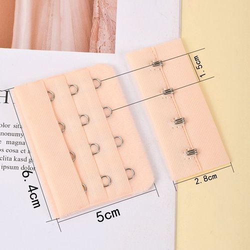 Extension De Sangle De Soutien-Gorge Élastique De Remplacement, 1 Paire, 3 Rangées, 4 Boucles, Extenseur De Sangle À Crochet Pour Femmes, Réglable
