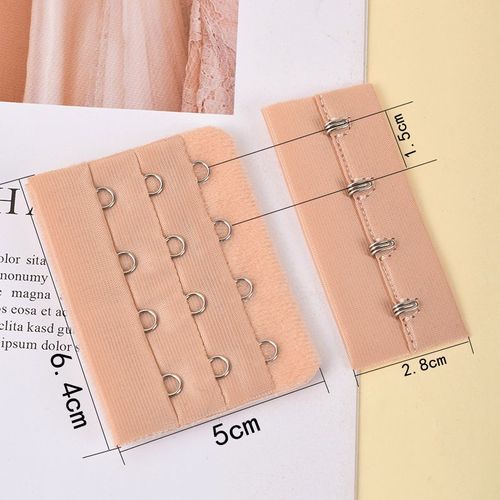 Extension De Sangle De Soutien-Gorge Élastique De Remplacement, 1 Paire, 3 Rangées, 4 Boucles, Extenseur De Sangle À Crochet Pour Femmes, Réglable