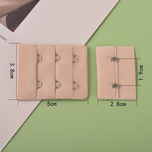 Boucle D'extension De Soutien-Gorge En Acier Inoxydable, 2/4/6 Paires, 3 Rangées De 2 Boutons, Sous-Vêtements Pour Femmes, Crochets D'extension De Soutien-Gorge