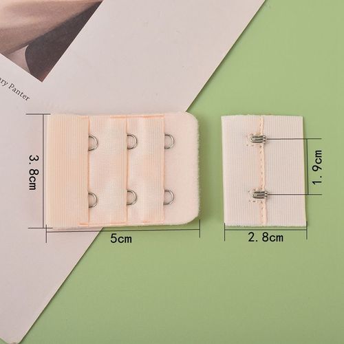 Boucle D'extension De Soutien-Gorge En Acier Inoxydable, 2/4/6 Paires, 3 Rangées De 2 Boutons, Sous-Vêtements Pour Femmes, Crochets D'extension De Soutien-Gorge