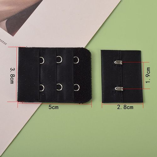 Boucle D'extension De Soutien-Gorge En Acier Inoxydable, 2/4/6 Paires, 3 Rangées De 2 Boutons, Sous-Vêtements Pour Femmes, Crochets D'extension De Soutien-Gorge