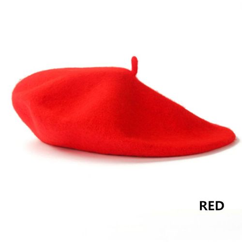 Béret Uni Vintage Pour Femmes, Bonnet, Style Français, Laine, Chaud, Hiver, Casquettes, Mode De Rue