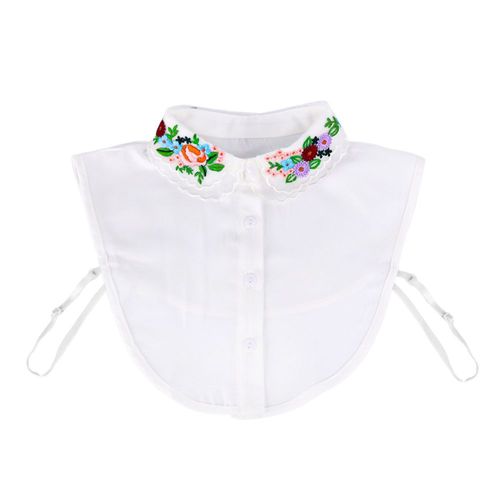 Faux Col Brodé Noir Et Blanc, Décoration De Chemise Détachable, Chemisier, Hauts, Faux Revers, Vêtements Pour Femmes, Cravates, Accessoires