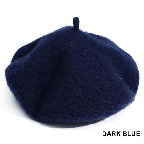 Béret Uni Vintage Pour Femmes, Bonnet, Style Français, Laine, Chaud, Hiver, Casquettes, Mode De Rue