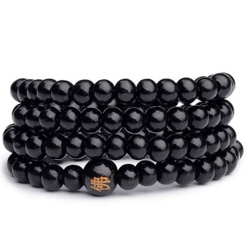 Bracelets Mala Bouddhistes En Bois De Santal, Perles Naturelles À 4 Couches De 6mm, Perles De Méditation Et De Prière, Bijoux Pour Femmes Et Hommes