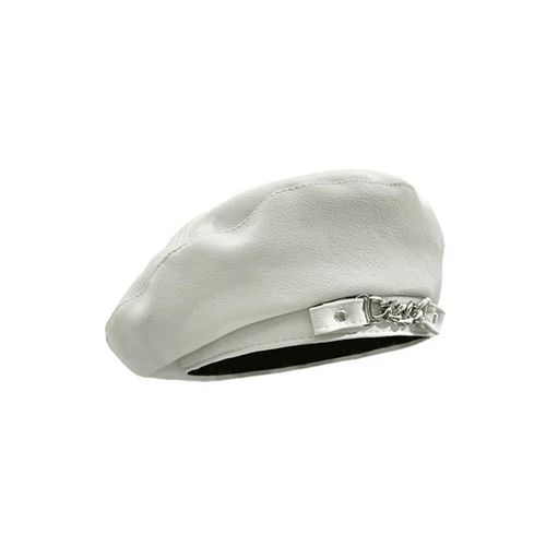 Bérets En Métal Punk Pour Femme, Chapeau En Cuir Joleather, Chapeau De Peintre En Plein Air, Octogonal Vintage, Décontracté Et Élégant, Fête, Automne Et Hiver