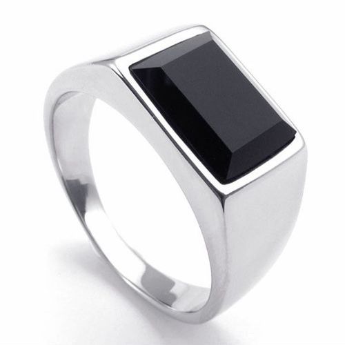 Bague Latérale En Zircon Rouge Pour Hommes, Petits Strass Roses, Tendance Rock, Bijoux Cadeau